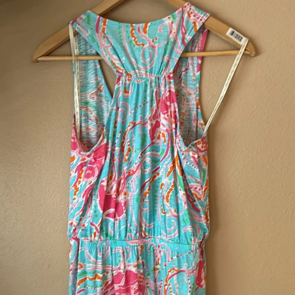 Holy Grail! Lilly Pulitzer Mills Racerback Maxi Dress Size SM Jellies Be Jammin - Picture 5 of 5